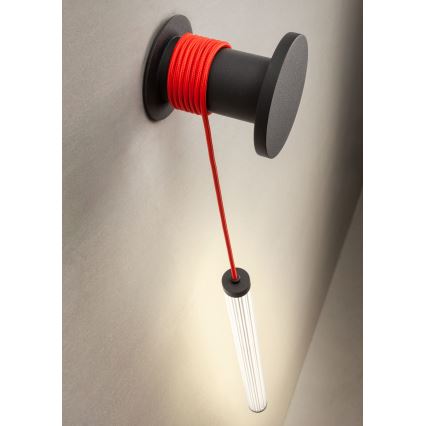 Redo 01-3304 - Zatemnjiva zidna LED svjetiljka SWING LED/16W/230V 3000/4000K CRI 90 crna