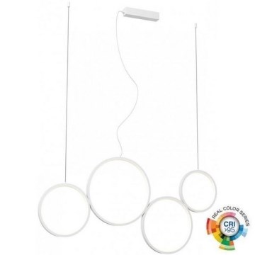 Redo 01-3382 - LED prigušivački luster na užetu ATHENA LED/40W/230V 3000/4000/6000K CRI98 bijela