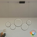 Redo 01-3384 - LED prigušivački luster na užetu ATHENA LED/40W/230V 3000/4000/6000K CRI98 crna