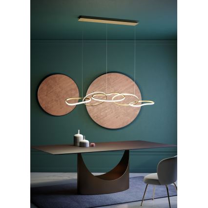 Redo 01-3392 - Luster na sajli s mogućnošću prigušivanja BIAS LED/120W/230V 3000/4500/6500K CRI 90 zlatna