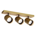 Redo 01-3405 - Spot svjetiljka DELPHI 3xGU10/7W/230V zlatna