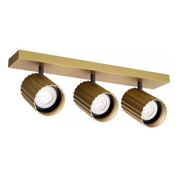 Redo 01-3405 - Spot svjetiljka DELPHI 3xGU10/7W/230V zlatna