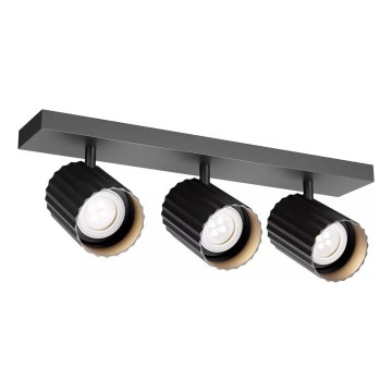 Redo 01-3406 - Spot svjetiljka DELPHI 3xGU10/7W/230V crna