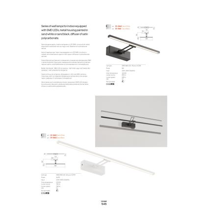 Redo 01-3460 - LED Svjetiljka za slike LINEAR LED/8W/230V 35 cm CRI 92 bijela