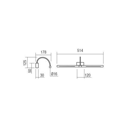 Redo 01-3466 - LED Svjetiljka za slike KENDO LED/11W/230V 51,4 cm CRI 92 bijela