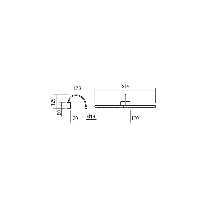 Redo 01-3467 - LED Svjetiljka za slike KENDO LED/11W/230V 51,4 cm CRI 92 crna