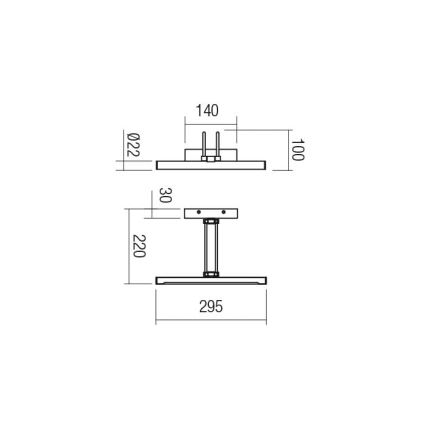 Redo 01-3469 - LED Svjetiljka za slike IKON LED/7,3W/230V 29,5 cm CRI 92 crna