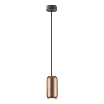 Redo 01-3476 - Luster na sajli BOOM 1xGU10/10W/230V pr. 7,6 cm smeđa