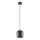 Redo 01-3477 - Luster na sajli BOOM 1xGU10/10W/230V pr. 12 cm crna