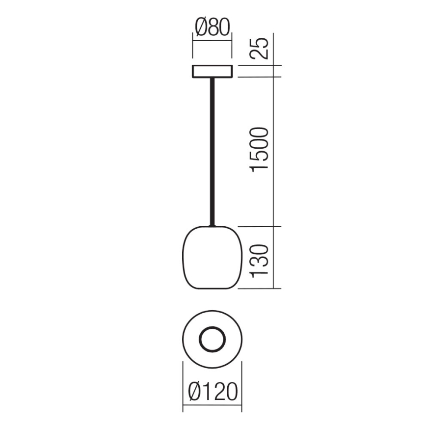 Redo 01-3478 - Luster na sajli BOOM 1xGU10/10W/230V pr. 12 cm zelena