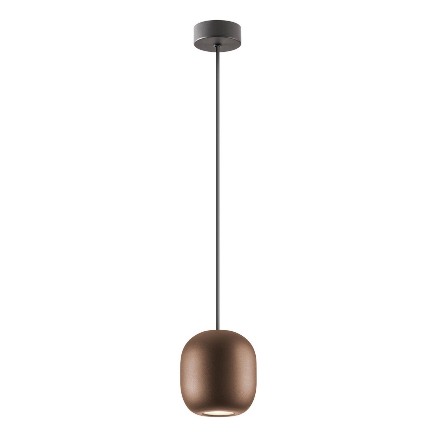 Redo 01-3479 - Luster na sajli BOOM 1xGU10/10W/230V pr. 12 cm smeđa