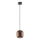 Redo 01-3479 - Luster na sajli BOOM 1xGU10/10W/230V pr. 12 cm smeđa