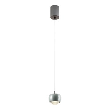 Redo 01-3549 - LED Luster na sajli AVES LED/12W/230V pr. 9,6 cm CRI 90 siva