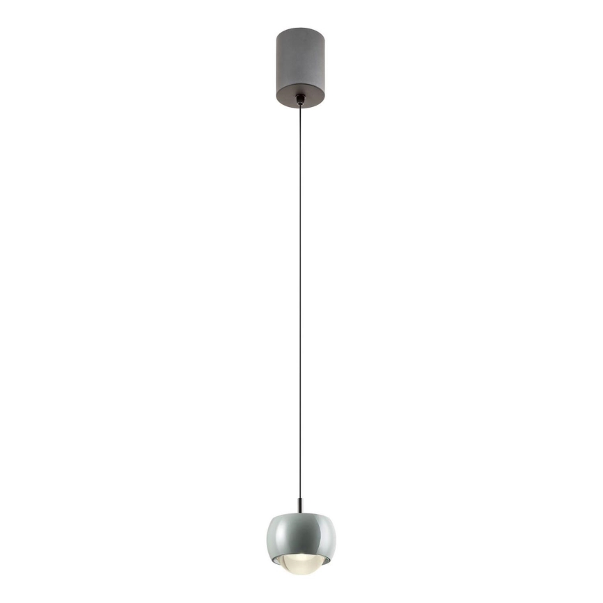 Redo 01-3549 - LED Luster na sajli AVES LED/12W/230V pr. 9,6 cm CRI 90 siva