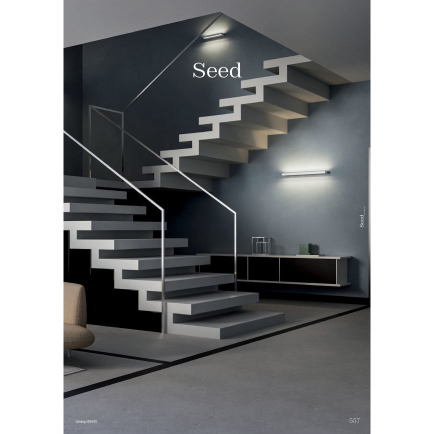 Redo 01-3552 - LED Zidna svjetiljka SEED LED/15W/230V bijela