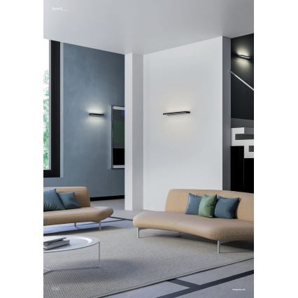 Redo 01-3553 - LED Zidna svjetiljka SEED LED/15W/230V crna