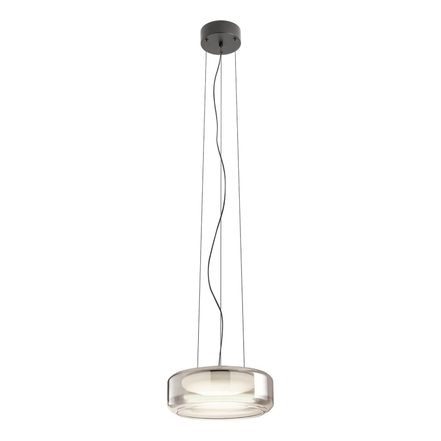Redo 01-3591 - LED Luster na sajli SOLERA LED/24W/230V pr. 35 cm CRI 93 3000/4000K siva