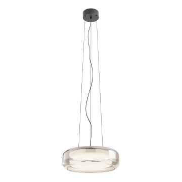 Redo 01-3592 - LED Luster na sajli SOLERA LED/36W/230V pr. 45 cm CRI 93 3000/4000K siva