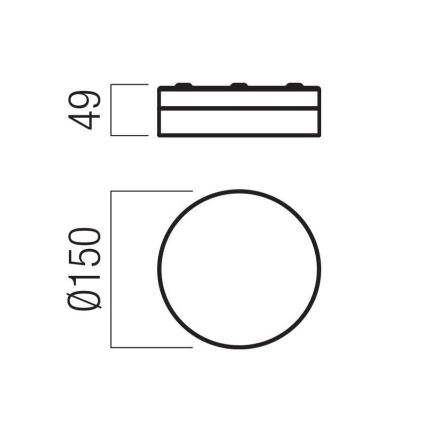 Redo 01-3725 - LED Stropna svjetiljka za kupaonicu FRISBI LED/8W/230V pr. 15 cm CRI 90 IP44 sjajni krom
