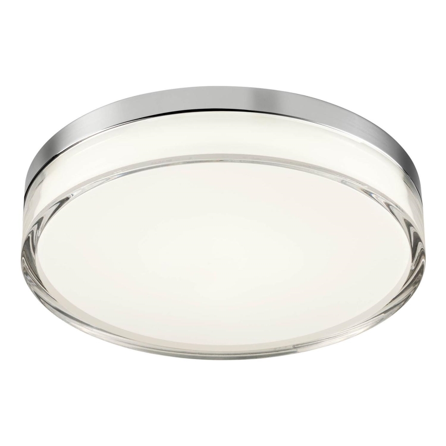 Redo 01-3728 - LED Stropna svjetiljka za kupaonicu FRISBI LED/18W/230V pr. 28 cm CRI 90 3000/4000K IP44 sjajni krom