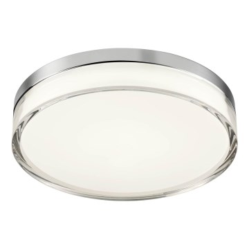 Redo 01-3728 - LED stropna svjetiljka za kupaonicu FRISBI LED/18W/230V promjer 28 cm CRI 90 3000/4000K IP44 sjajni krom