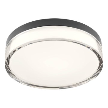 Redo 01-3735 - LED Stropna svjetiljka za kupaonicu FRISBI LED/12W/230V pr. 23 cm CRI 90 3000/4000K IP44 crna