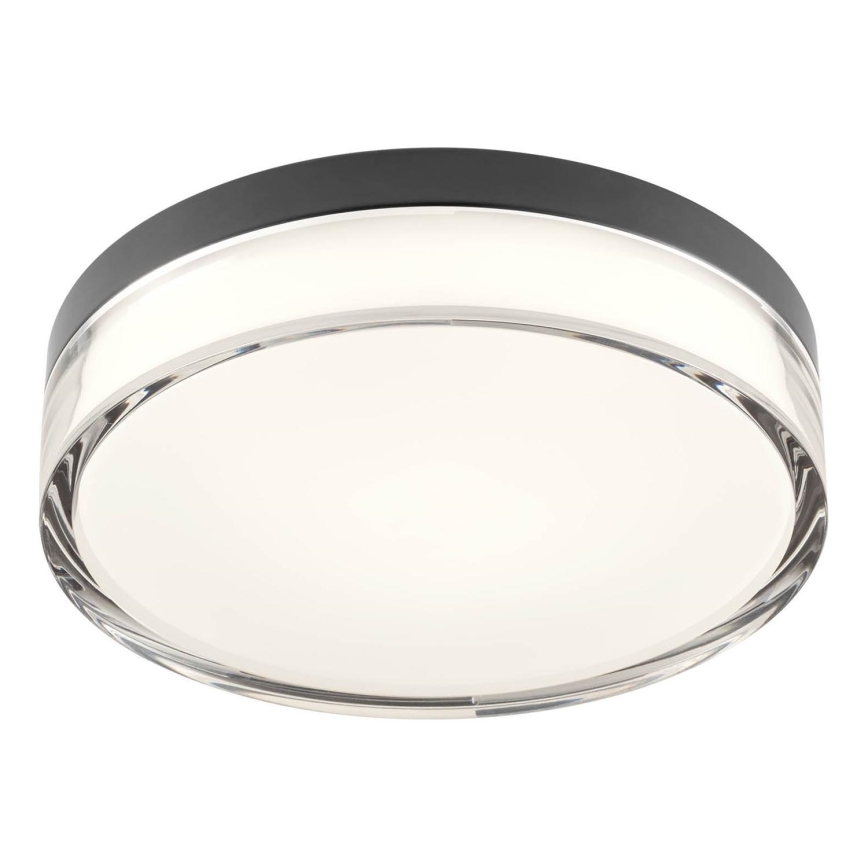 Redo 01-3735 - LED Stropna svjetiljka za kupaonicu FRISBI LED/12W/230V pr. 23 cm CRI 90 3000/4000K IP44 crna