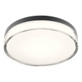 Redo 01-3736 - LED Stropna svjetiljka za kupaonicu FRISBI LED/18W/230V pr. 28 cm CRI 90 3000/4000K IP44 crna
