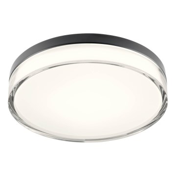 Redo 01-3736 - LED Stropna svjetiljka za kupaonicu FRISBI LED/18W/230V pr. 28 cm CRI 90 3000/4000K IP44 crna