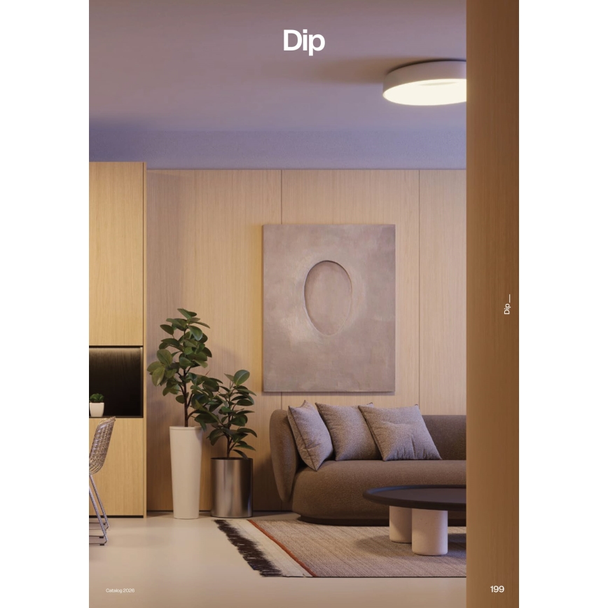 Redo 01-3940 - LED stropna svjetiljka DIP LED/30W/230V 2700/3000/4000/5000/6500K CRI 90 Ø 48,6 cm bijela