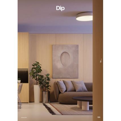 Redo 01-3941 - LED stropno svjetlo DIP LED/40W/230V 2700/3000/4000/5000/6500K CRI 90 Ø 62,4 cm bijela