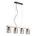 Redo 01-3986 - Luster na sajli ROTIS 4xE27/15W/230V