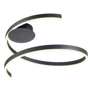 Redo 01-4012 - LED prigušiva stropna svjetiljka SCROLL LED/38W/230V 3000K/4000K/6000K CRI 90 Ø 60 cm crna