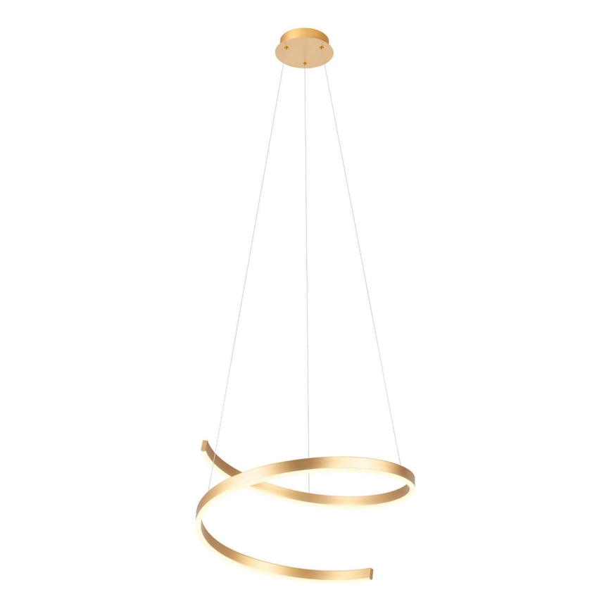 Redo 01-4014 - SCROLL LED luster na sajli s mogućnošću prigušivanja LED/38W/230V 3000K/4000K/6000K CRI 90 Ø 60 cm u zlatnoj boji