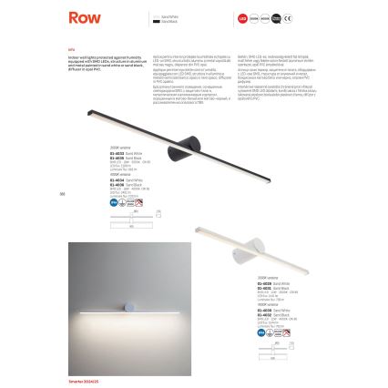 Redo 01-4034 - LED Rasvjeta za ogledalo u kupaonici ROW LED/18W/230V 90 cm IP44 bijela