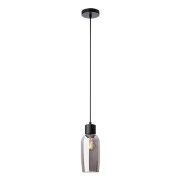 Redo 01-4044 - Luster na sajli ATLANTIS 1xE27/42W/230V pr. 11 cm crna