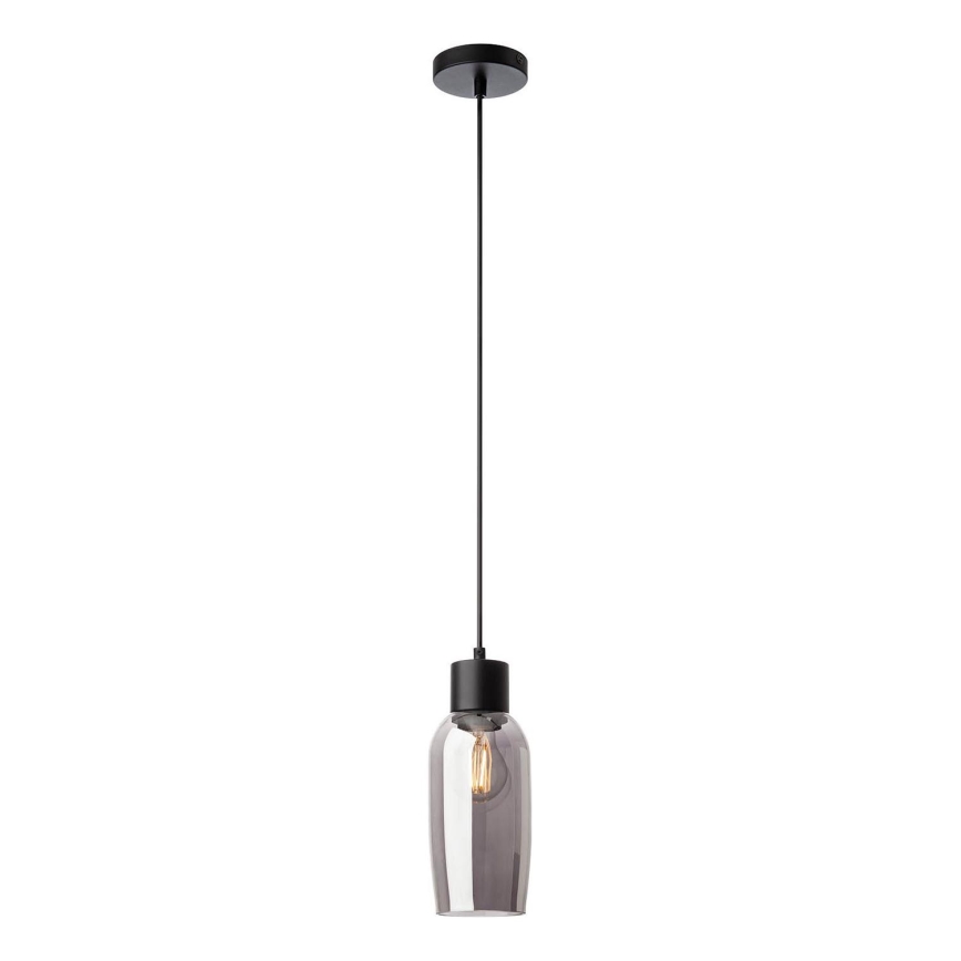 Redo 01-4044 - Luster na sajli ATLANTIS 1xE27/42W/230V pr. 11 cm crna