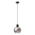 Redo 01-4045 - Luster na sajli ATLANTIS 1xE27/42W/230V pr. 20 cm crna