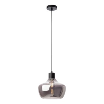 Redo 01-4046 - Luster na sajli ATLANTIS 1xE27/42W/230V pr. 26 cm crna