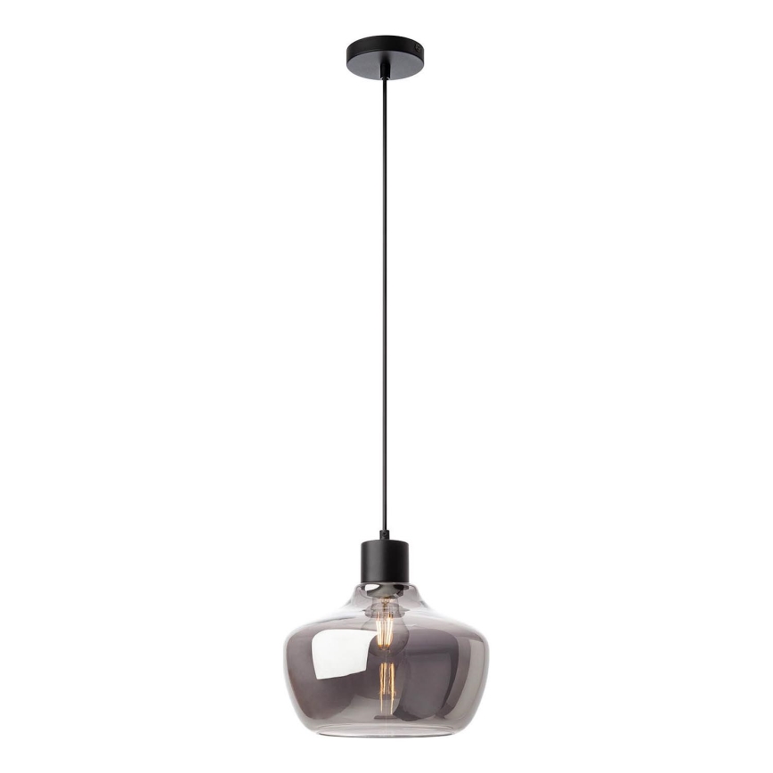 Redo 01-4046 - Luster na sajli ATLANTIS 1xE27/42W/230V pr. 26 cm crna