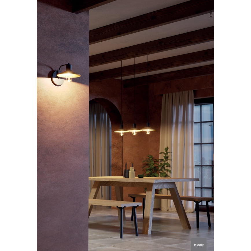 Redo 01-4054 - Luster na sajli FRESNO 1xE27/42W/230V pr. 24 cm
