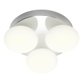 Redo 01-4306 - LED stropno svjetlo za kupaonicu OVUM 3xLED/5W/230V 3000/4000K CRI 90 promjer 24 cm IP44 bijela/sjajni krom