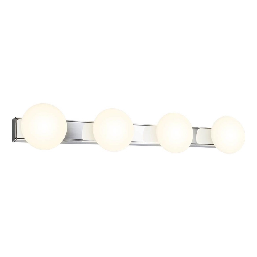 Redo 01-4309 - LED stropna svjetiljka za kupaonicu OVUM 4xLED/5W/230V 3000/4000K CRI 90 IP44 bijela/sjajni krom