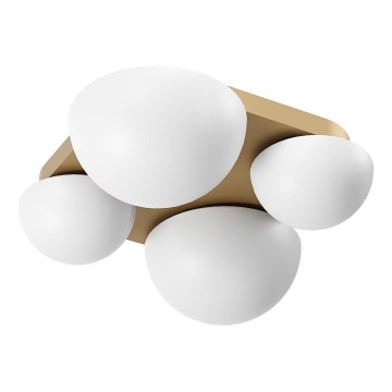 Redo 01-4332 - LED stropna svjetiljka LUMIEN 4xLED/26W/230V 2700/3000K CRI 90 bijela/zlatna