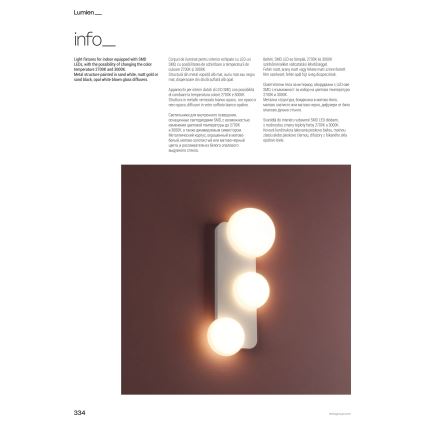 Redo 01-4333 - LED stropna svjetiljka LUMIEN 4xLED/26W/230V 2700/3000K CRI 90 bijela/crna