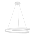 Redo 01-4363 - LED prigušivi ovjesni luster na sajli TORSION LED/60W/230V 2700/3000/4000K CRI 90 Ø 75,2 cm bijela