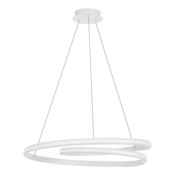 Redo 01-4363 - LED prigušivi ovjesni luster na sajli TORSION LED/60W/230V 2700/3000/4000K CRI 90 Ø 75,2 cm bijela