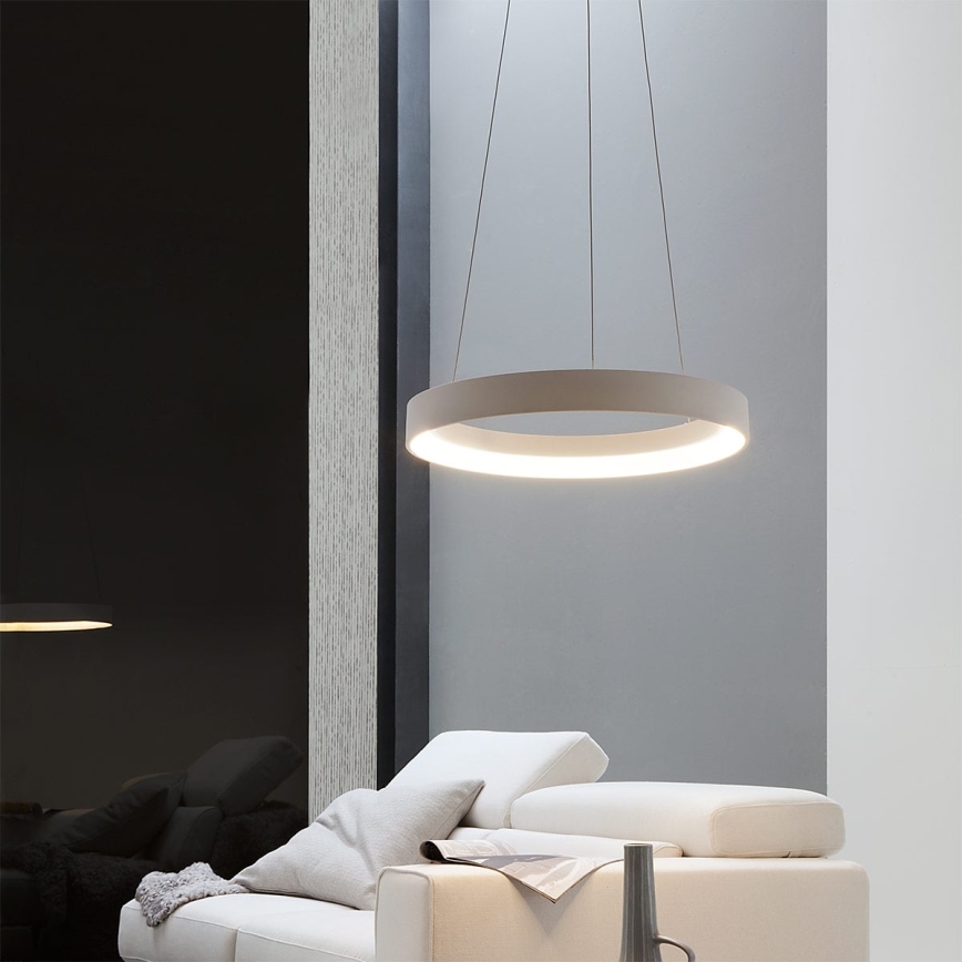 Redo 01-671 - LED Luster na sajli LOOP LED/38W/230V pr. 45 cm bijela