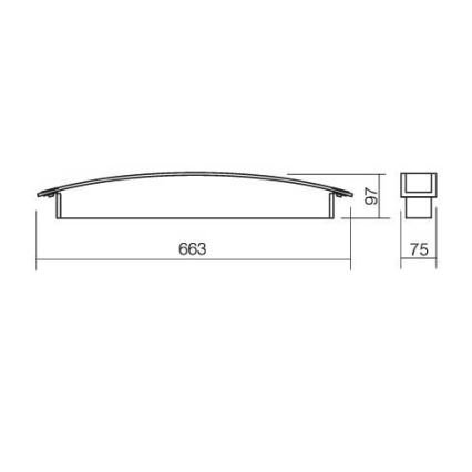 Redo 01-760 - Zidna svjetiljka GLANCE 1xG5/24W/230V