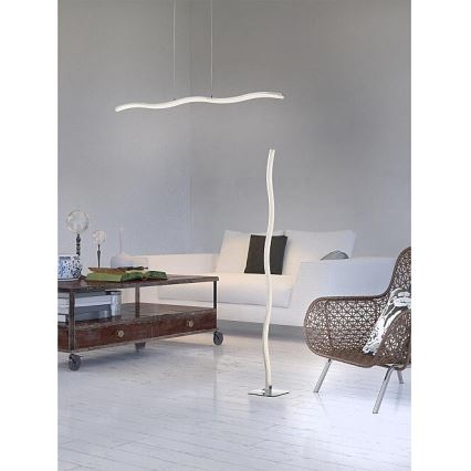 Redo 01-893 - LED luster na sajli PULSE LED/23,1W/230V matirani krom